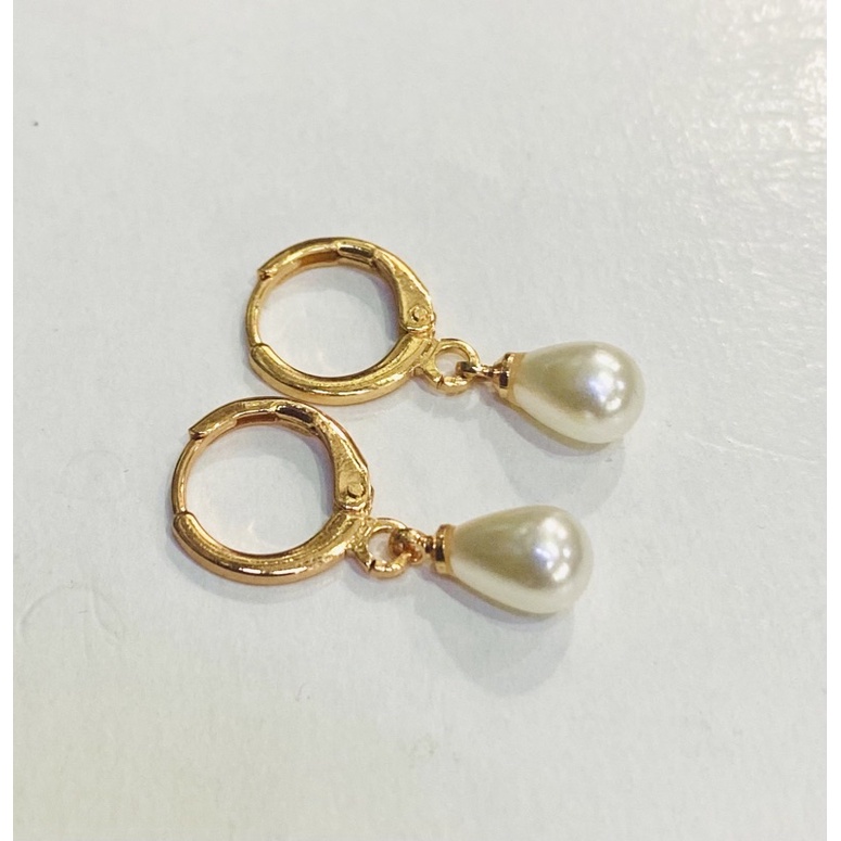 Antimg / anting mutiara / mutiara. / yaxiya / xuping / lapis emas-Teres air