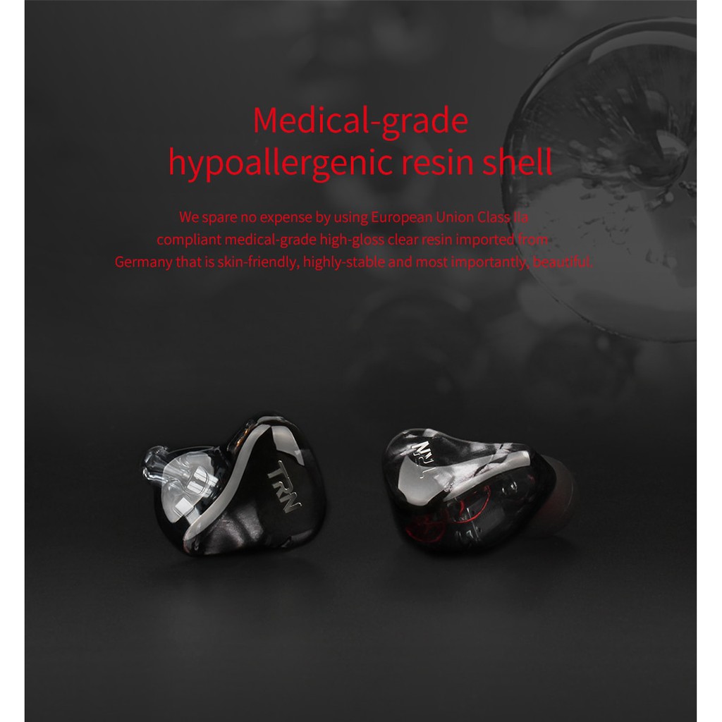 TRN X6 with Mic 6 Balanced Armature Driver Unit In Ear Earphone HIFi