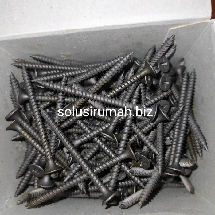 SEKRUP HITAM GIP GYSUM GIPSUM 2 INCH 2&quot; 400PCS 400 PCS SEKRUP GIPSUN D
