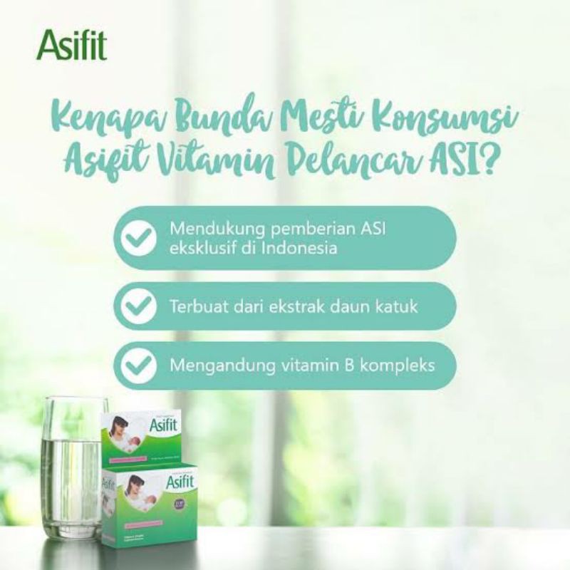 ASIFIT Pelancar ASI isi 30 Kaplet ED: 2024 dengan kemasan baru