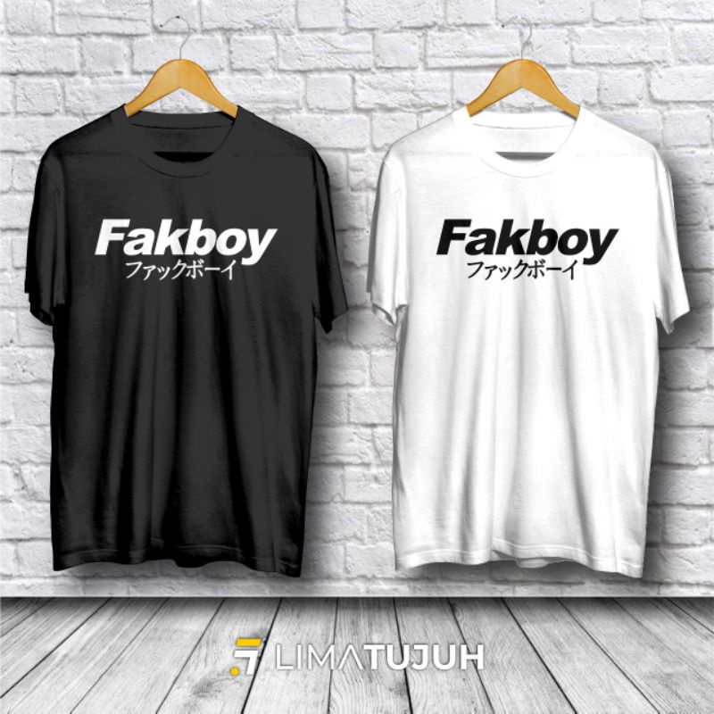 Kaos Tulisan Fakboy Bahasa Jepang Premium