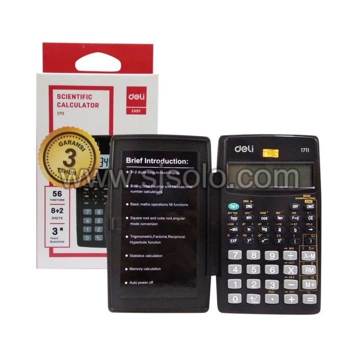 

Scientific Calculator Kalkulator Deli E-1711 E1711 Original