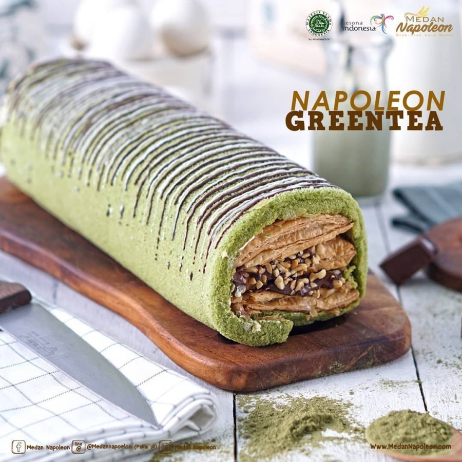 

Bolu Medan Napoleon - Bolu Gulung Napoleon Greentea Khas Medan