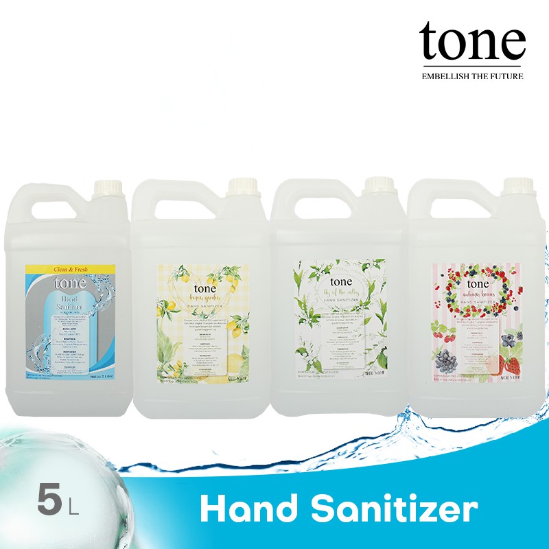 

Tone Hand Sanitizer Cair 5 Liter (FREE!!! Hand Sanitizer Spray 75 ml)