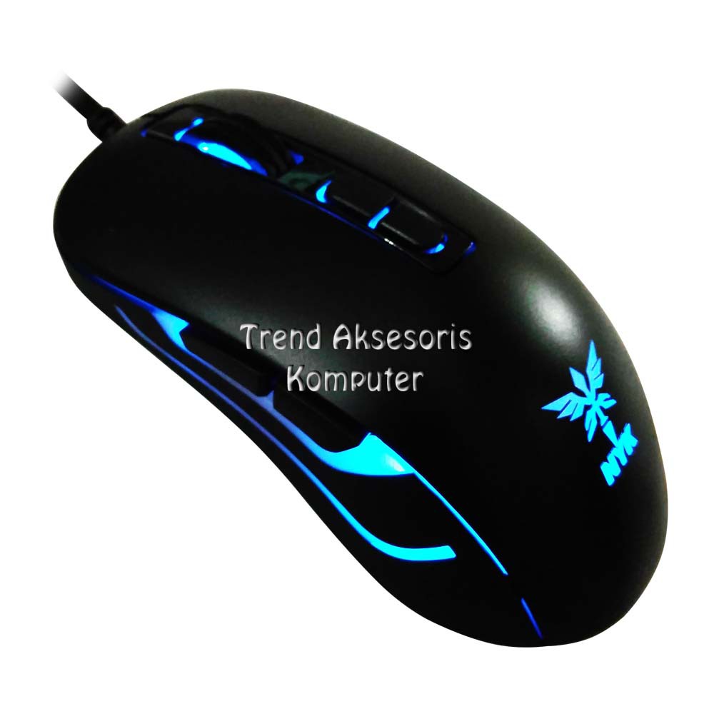 NYK GP-09 Macro Mouse Gaming 7D USB with LED - Hitam