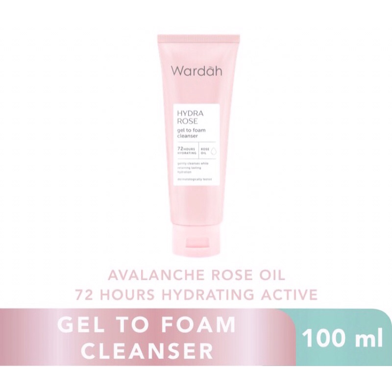 WARDAH HYDRA ROSE GEL TO FOAM CLEANSER (100ml)