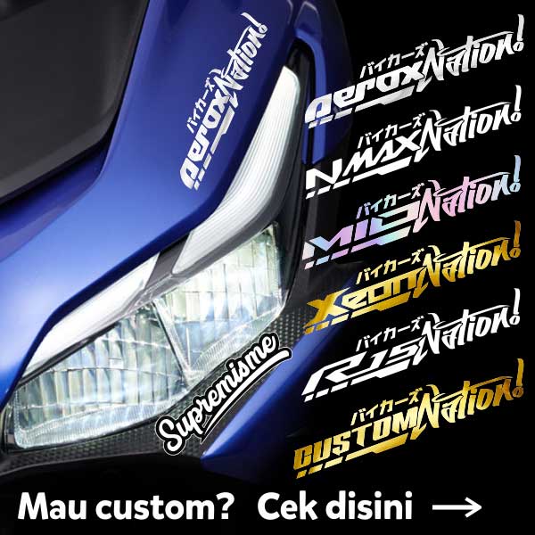 Stiker Aerox Nation / Sticker Motor Nation Aerox NMAX Xeon Mio R15 Costum / Stiker Costum Nation / Sticker Chrome Aerox NMAX Xeon Mio R15 Nation Glossy Waterproof / Sticker Hologram Aerox NMAX Xeon Mio R15 Nation