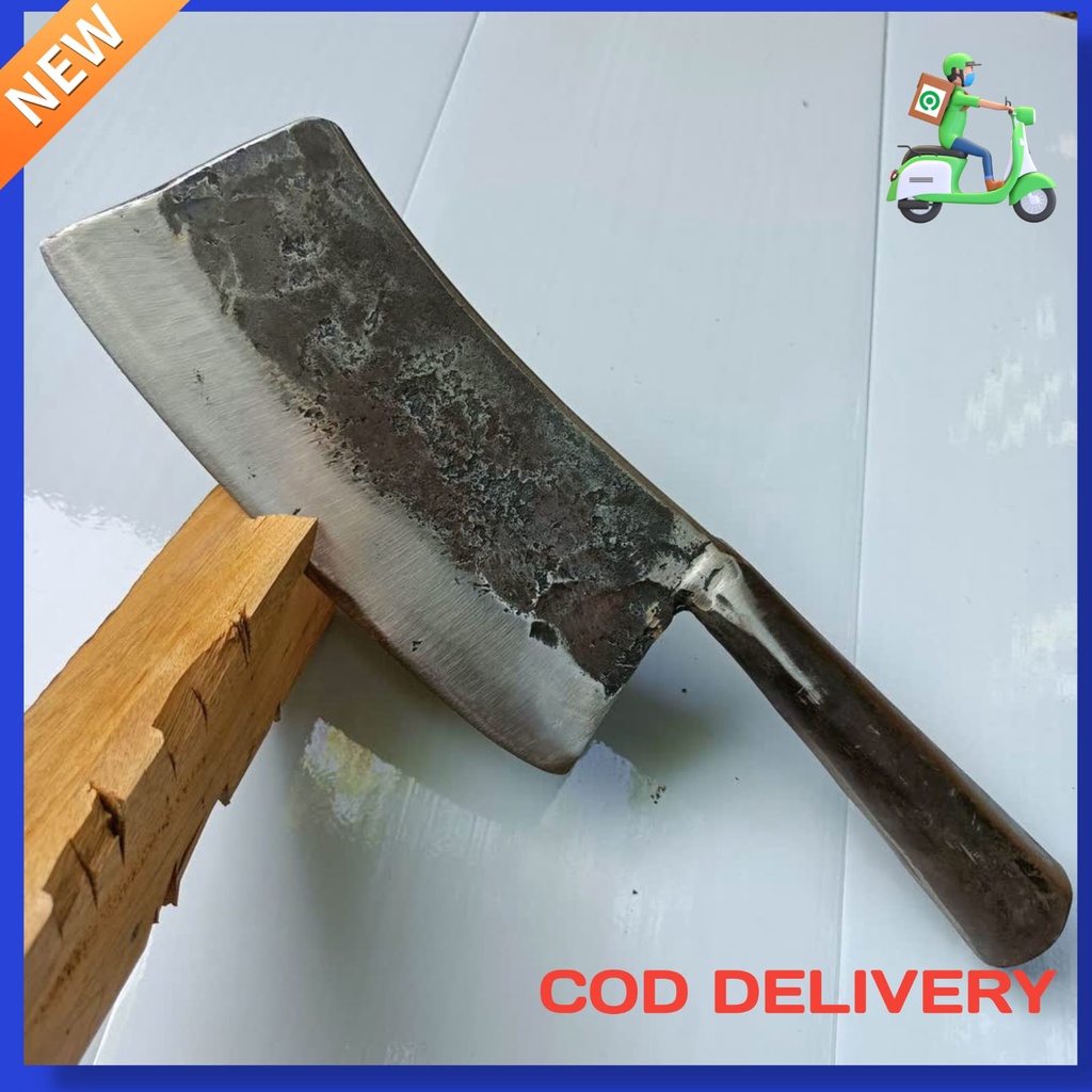 pisau cacah cincang daging tulang baja asli jawa berkuwalitas