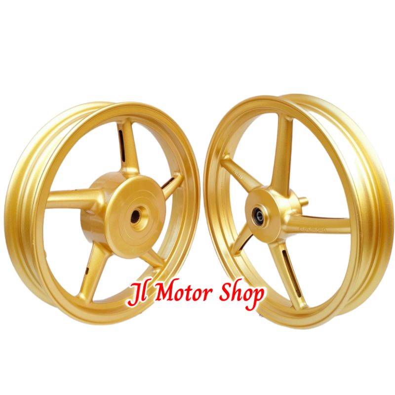 VELG RACING MODEL RCB BEAT SCOOPY GENIO VARIO 110 125 150 PALANG 5 PLUS BAN PRIMAAX DEPAN BELAKANG READY RING 14 &amp; 17