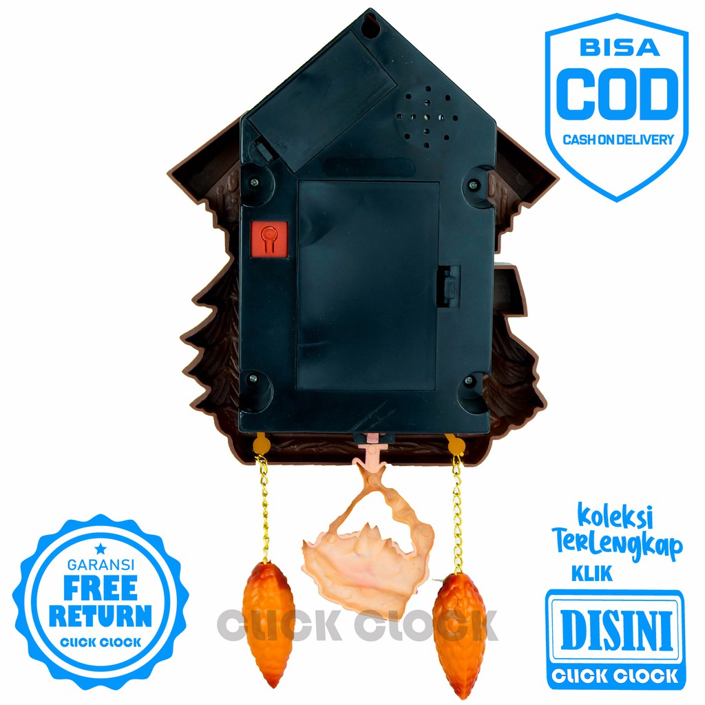 Jam Dinding Bell Bell Bandul Wall Clock Dekorasi Rumah Bagus ESA E-22