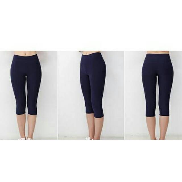 Celana Legging 7/8 jersey SPANDEX tebal r2ajakarta legging polos