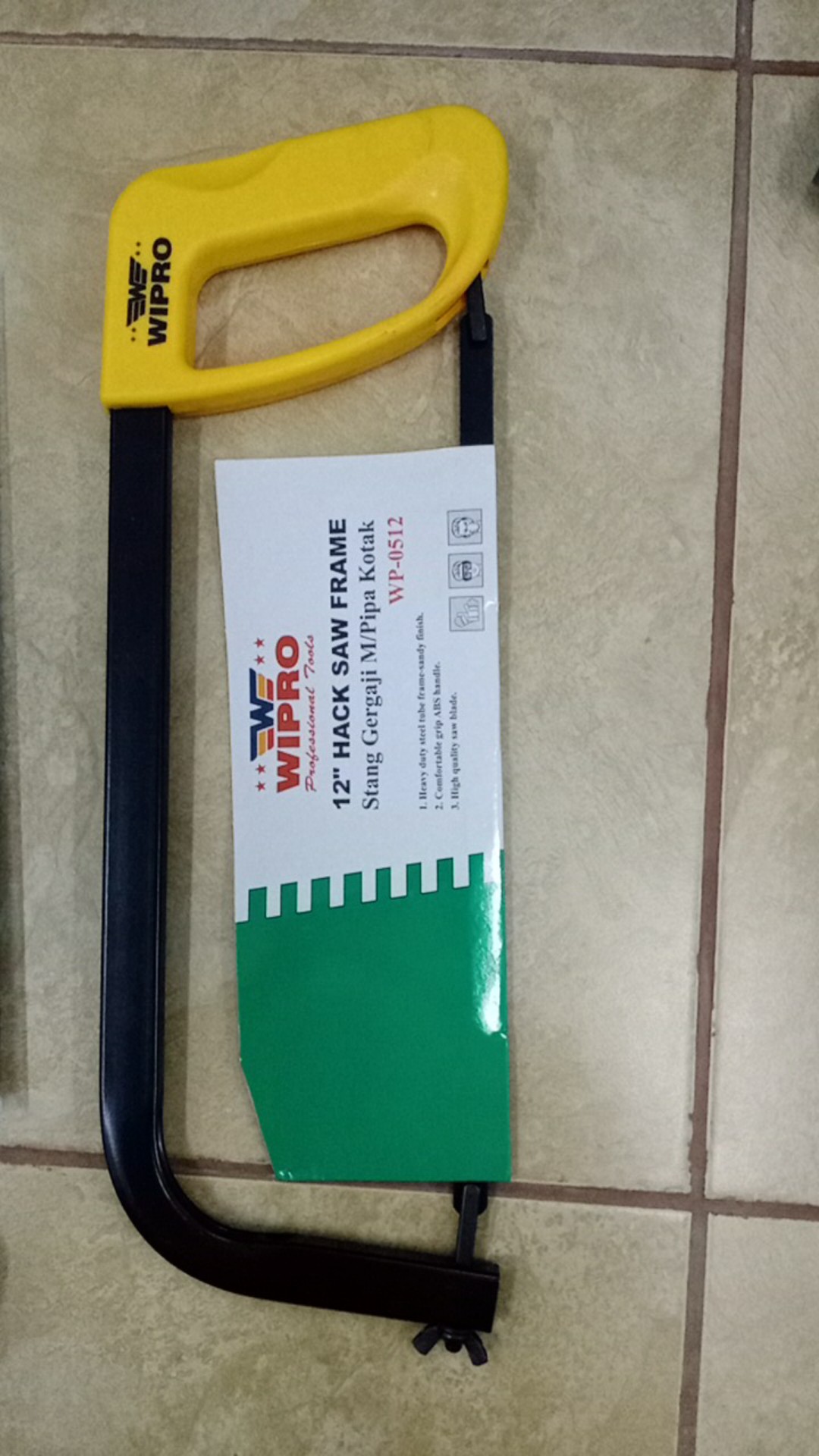 Gergaji Besi 12 Wipro/ Hacksaw Frame Wipro / Gagang Gergaji Besi 12