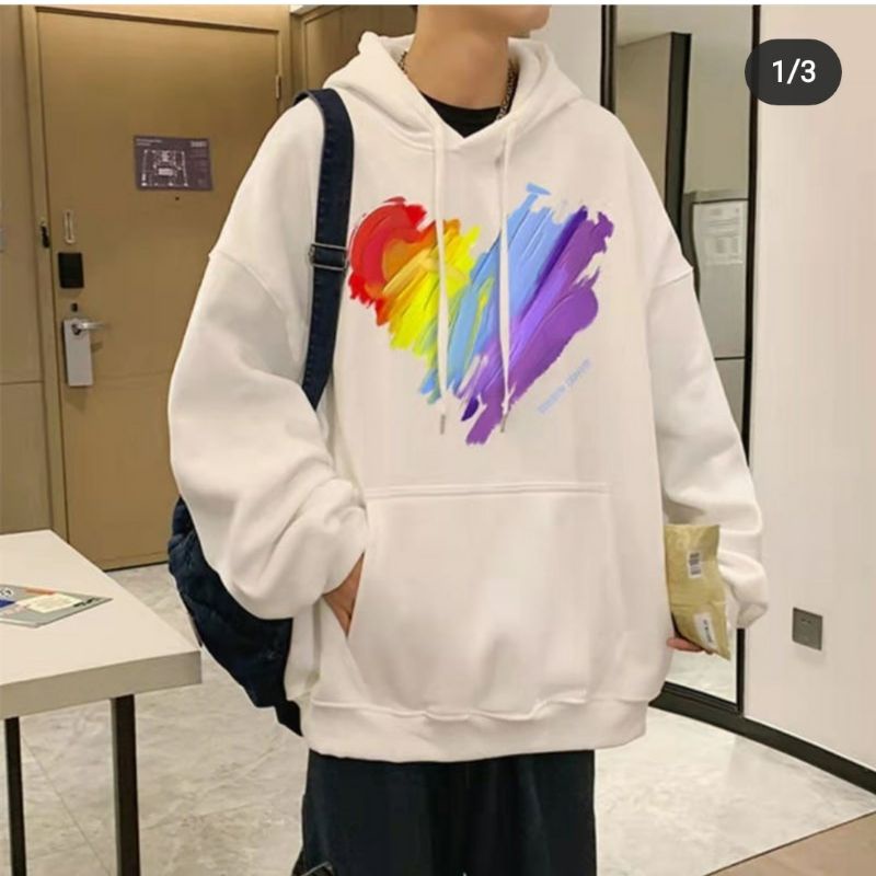 RAINBOW LOVE SWEATER HOODIE