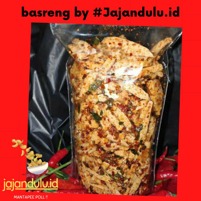 

Basreng #Jajandulu.id ( Original dan Pedas daun jeruk ) 100gr