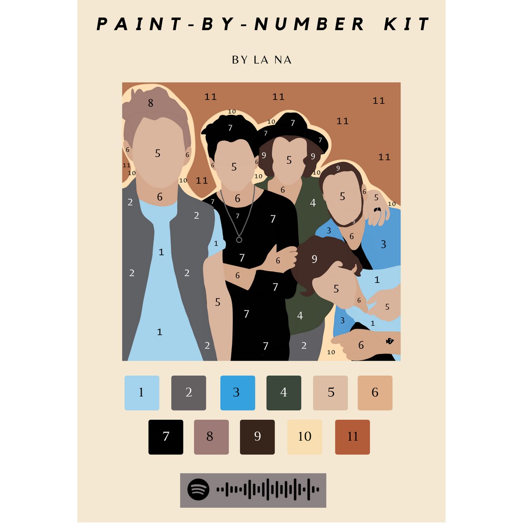

Four Special Edition #10yearsof1d (paint by number)