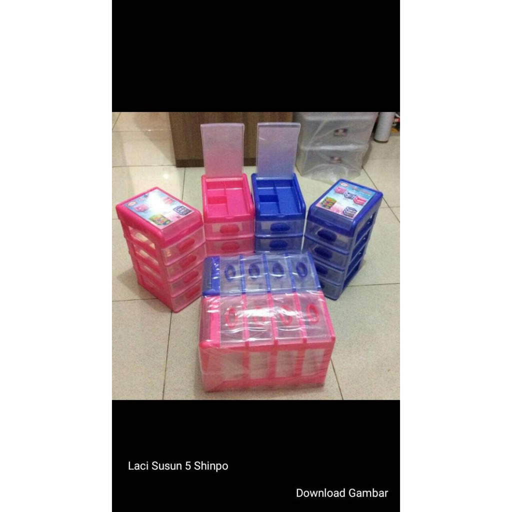 Laci Susun 5 Kecil Shinpo / Laci Mini / Mini Container / Laci Plastik