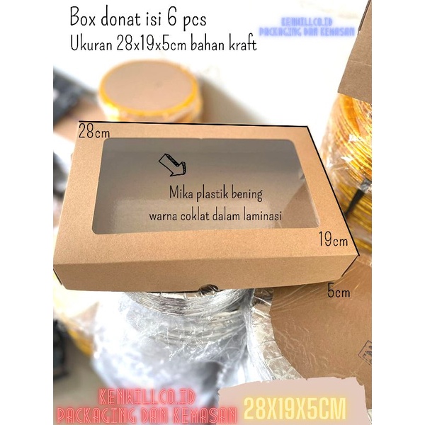 

KOTAK NASI 28X19X5CM BOX COKLAT KRAFT BOX CAKE