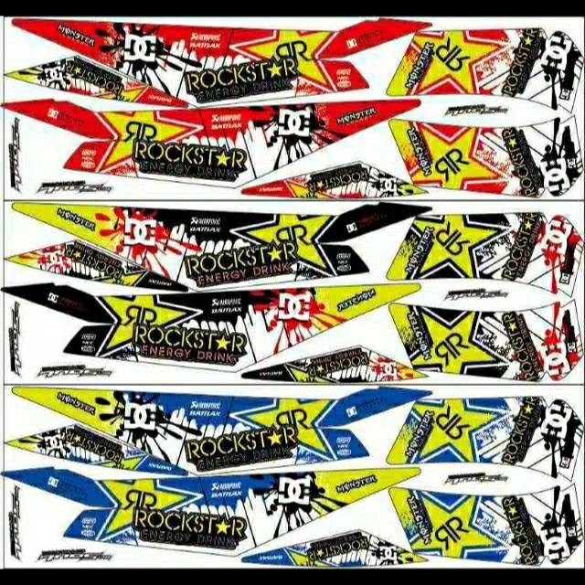 Striping motor ~ sticker motor ~ lis mio soul lama karbu