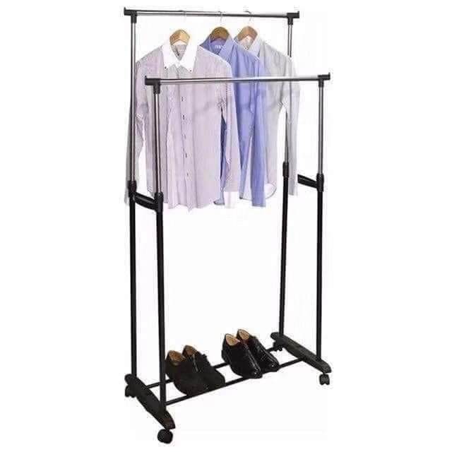 RAK BAJU GANTUNG - DOUBLE ROD RACK ORGANIZER