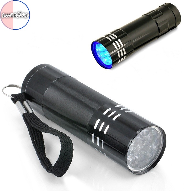 1pc Lampu Senter LED UV Ultra Violet Portable Untuk camping