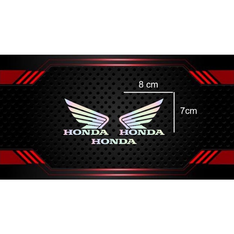 stiker cutting logo sayap honda