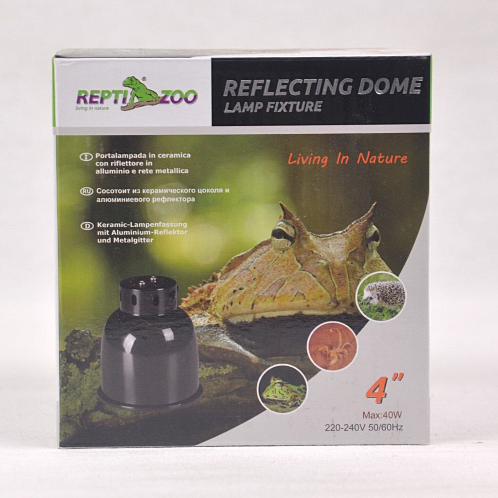 

REPTIZOO Rumah Lampu Mini Dome 1 x 40Watt