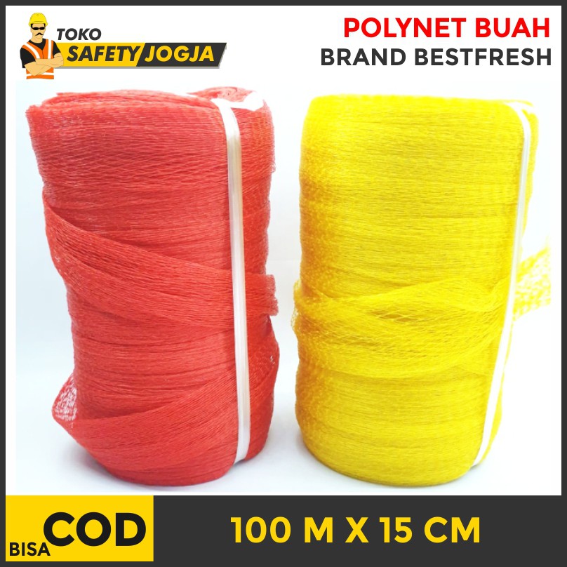 JARING BUAH POLYNET SAYUR 100M - Kuning DAN MERAH