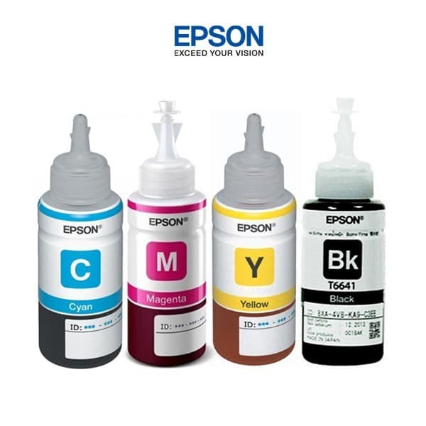 Epson Ink Bottles T664 Colour Magenta | 664 Tinta Botol Printer Warna Merah Untuk Printer Epson Seri L210, L200, L110, L100, L220, L300, L310, L350, L355, L360, L365, L380, L385, L1300, L1455 -Geniune Product