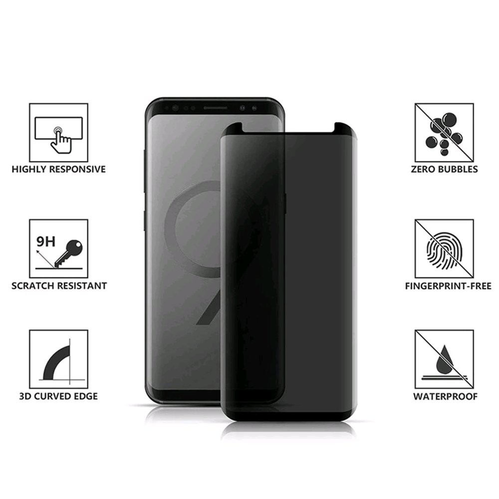 Tempered Anti Spy Samsung S9 Plus Anti Gores Kaca Samsung S9 Plus Privacy Anti Spy