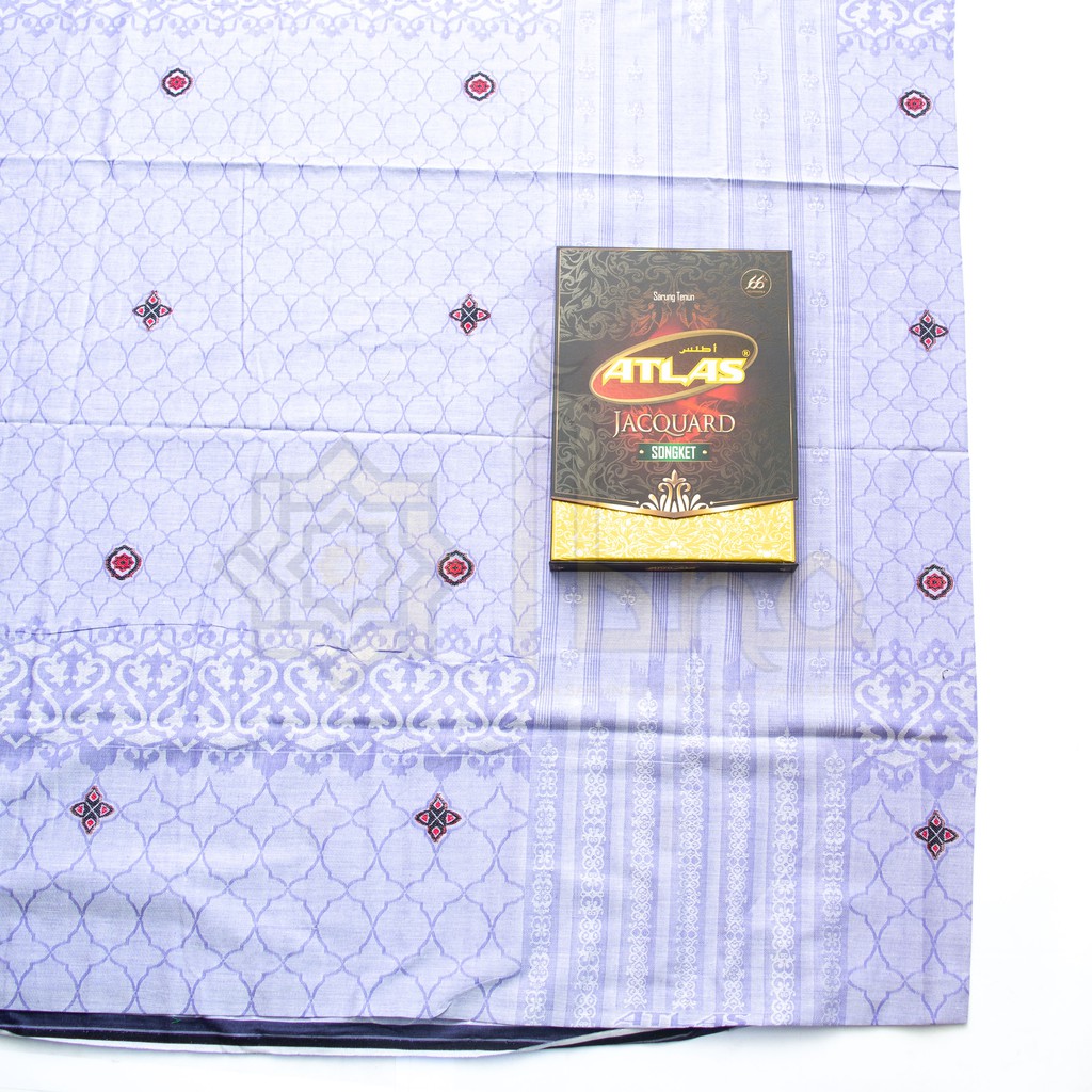 Sarung Atlas Jacquard Songket Ungu