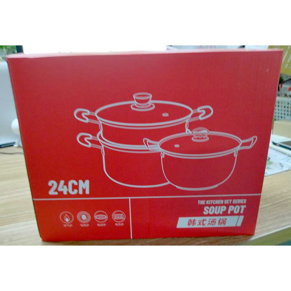 LMETJMA Panci Masak Cookware Soup Stockpot With Lid Handle