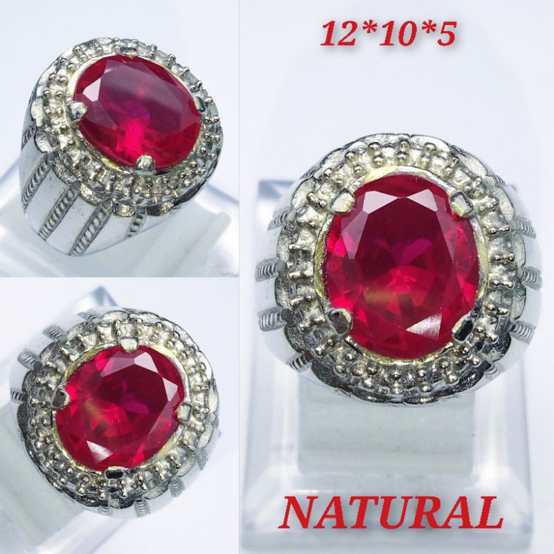 Batu Permata Natural Ruby Catam Kualitas Super Istimewa