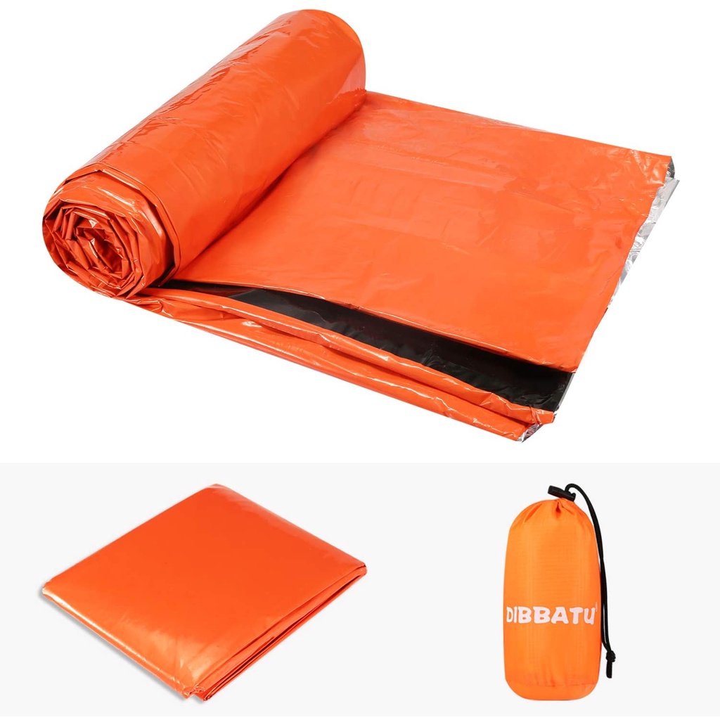 Compact Bivy Sack Emergency Survival Sleeping Bag / Portable Waterproof Reusable Thermal Sleeping Bags / Waterproof First Aid Survival Camping Hiking Travel Bags