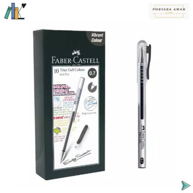 

TRUE GEL PEN 0.7 MM - BLACK - FABER CASTELL
