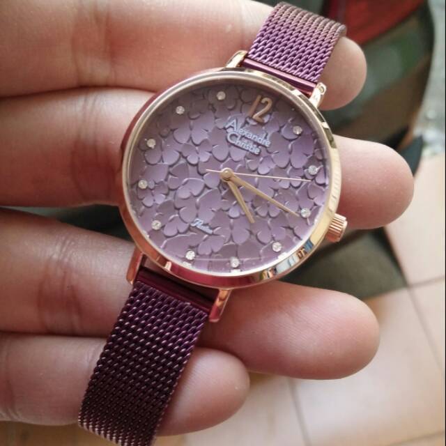 Jam Tangan Alexandre Christie Wanita Rose Ungu Ac2728lh Indonesia