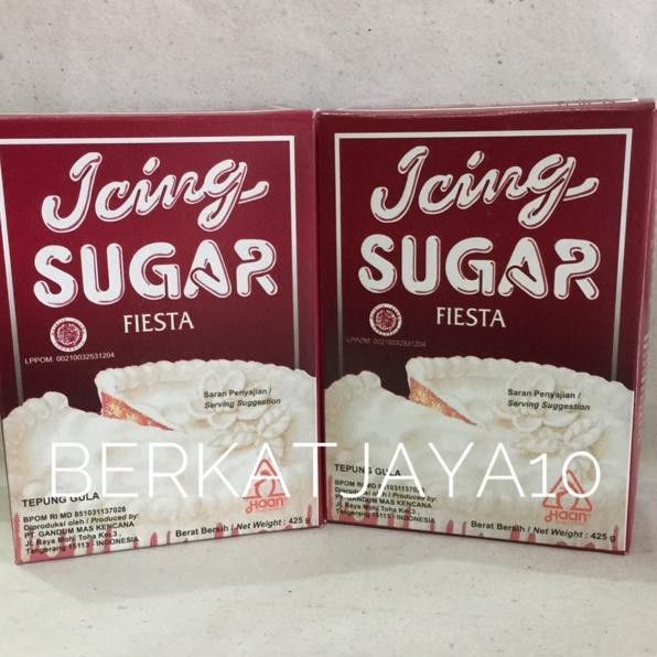 

Flashϟsale Haan Icing Sugar Fiesta Bubuk Gula Halus Berkualitas 425 gr