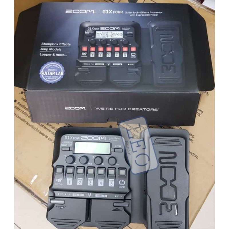 MULTI EFEK ZOOM G1X FOUR GUITAR EFEK MULTI EFFECT PROCESSOR ORIGINAL