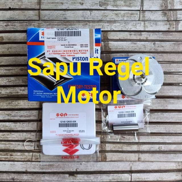 Piston kit SATRIA FU FI GSX 150 R S os 0 std 12100-12K00-KIT original SGP