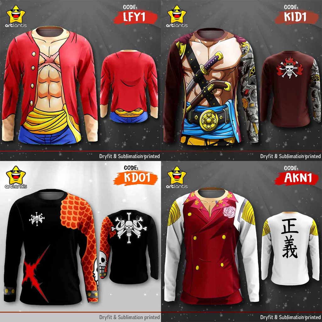 GILA LU GAN! BAJU ANIME SEKEREN INI CUMA DI JUAL 100 RIBUAN! ada ONE PIECE, NARUTO, DRAGON BALL, BOKU NO HERO, DLL.