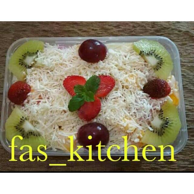 

SALAD BUAH CREAMY SALAD IN BOWL BY FAS_KITCHEN