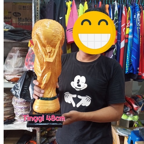 PIALA BOLA FUTSAL WORLD CUP FIBER PIALA DUNIA J1 TINGGI 48CM