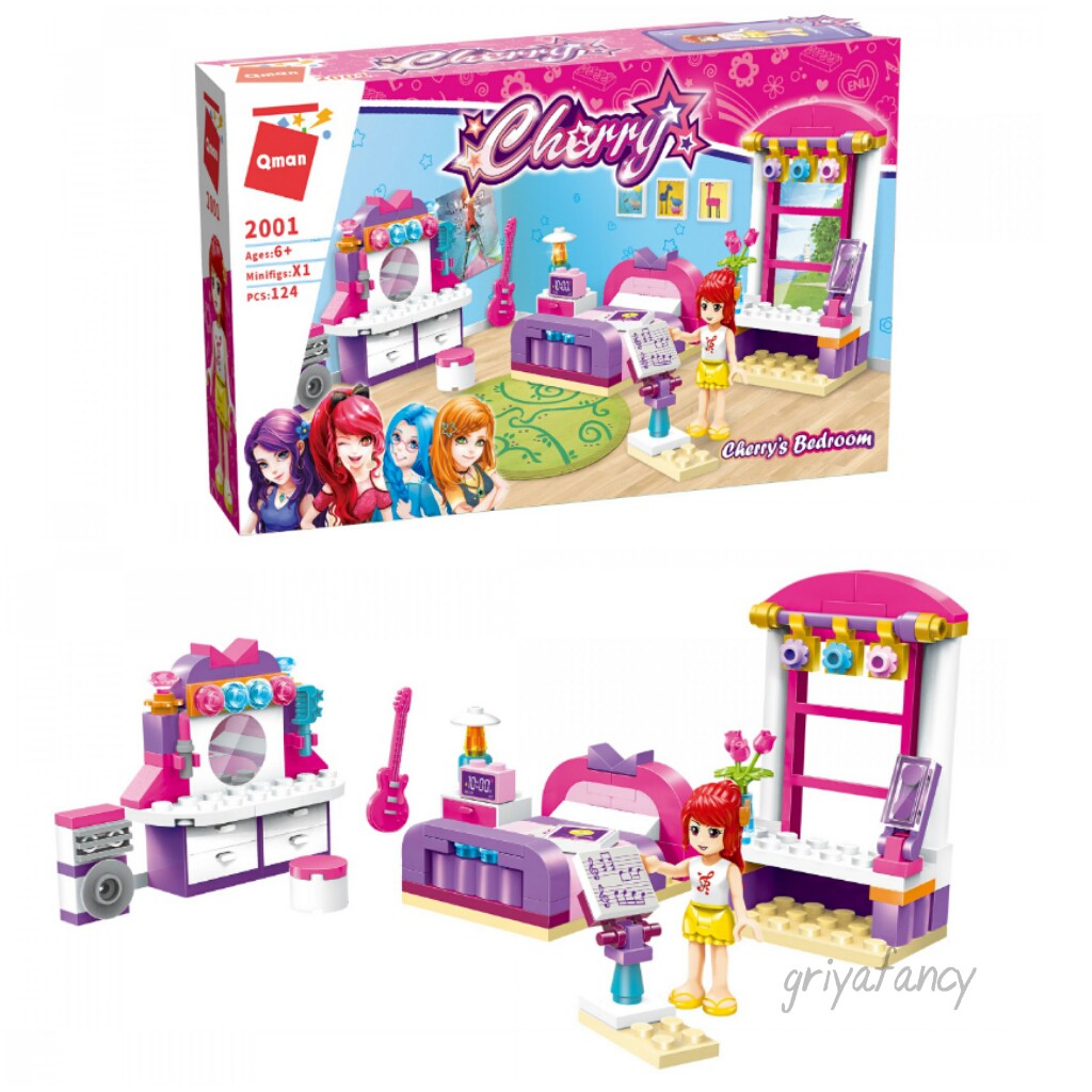 Lego Cewek Qman Cherry  2001 Cherry’s Bed Room
