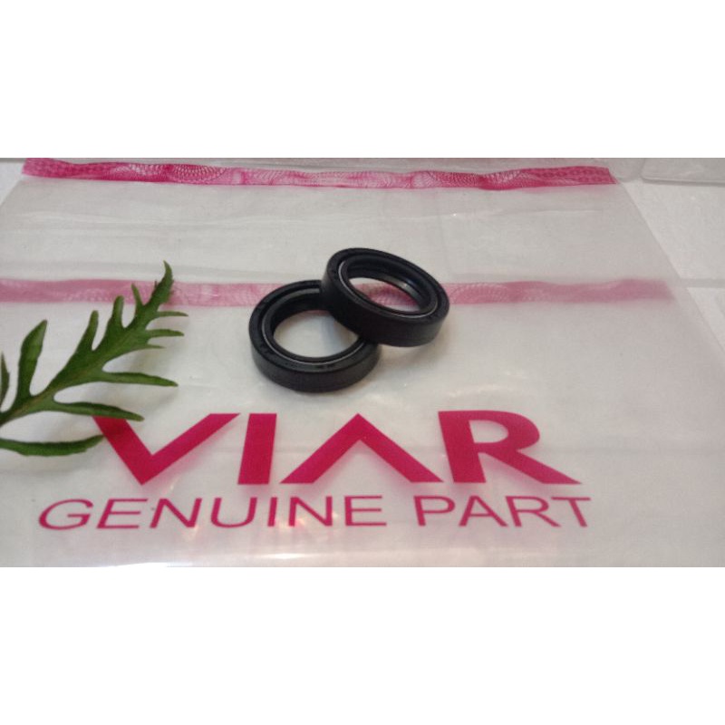 SEAL SET FR FORK 31X43X10 KARYA SIL SOKBEKER DEPAN UKURAN 31X43X10 ORIGINAL VIAR MOTOR RODA TIGA