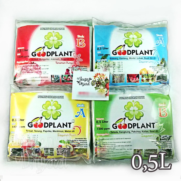 Jual AB Mix GOODPLANT 0,5L Daun, Bunga, Umbi Dan Buah | Shopee Indonesia