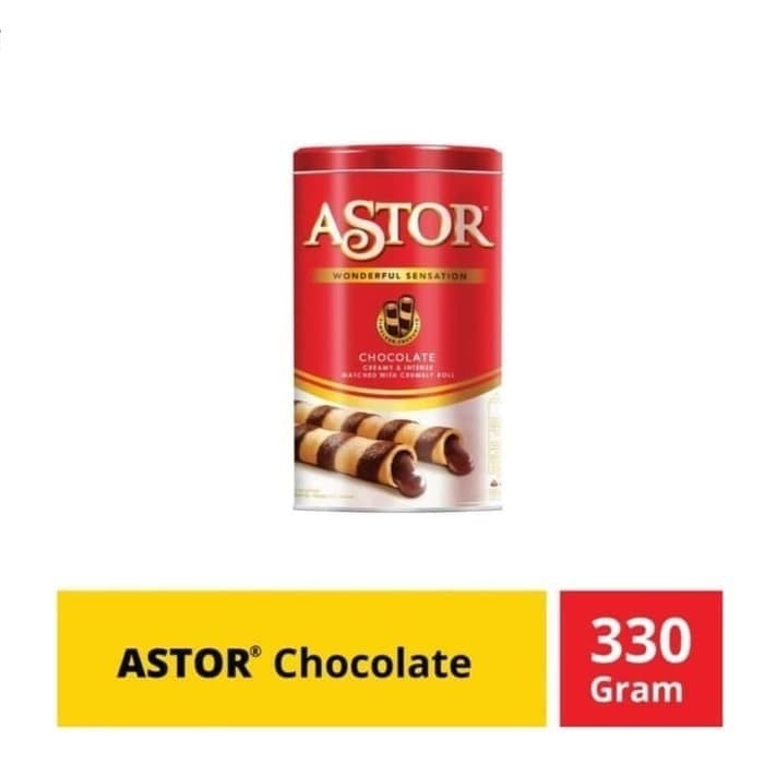 

Astor Double Coklat 330 gr / Wafwer Roll Double Choco