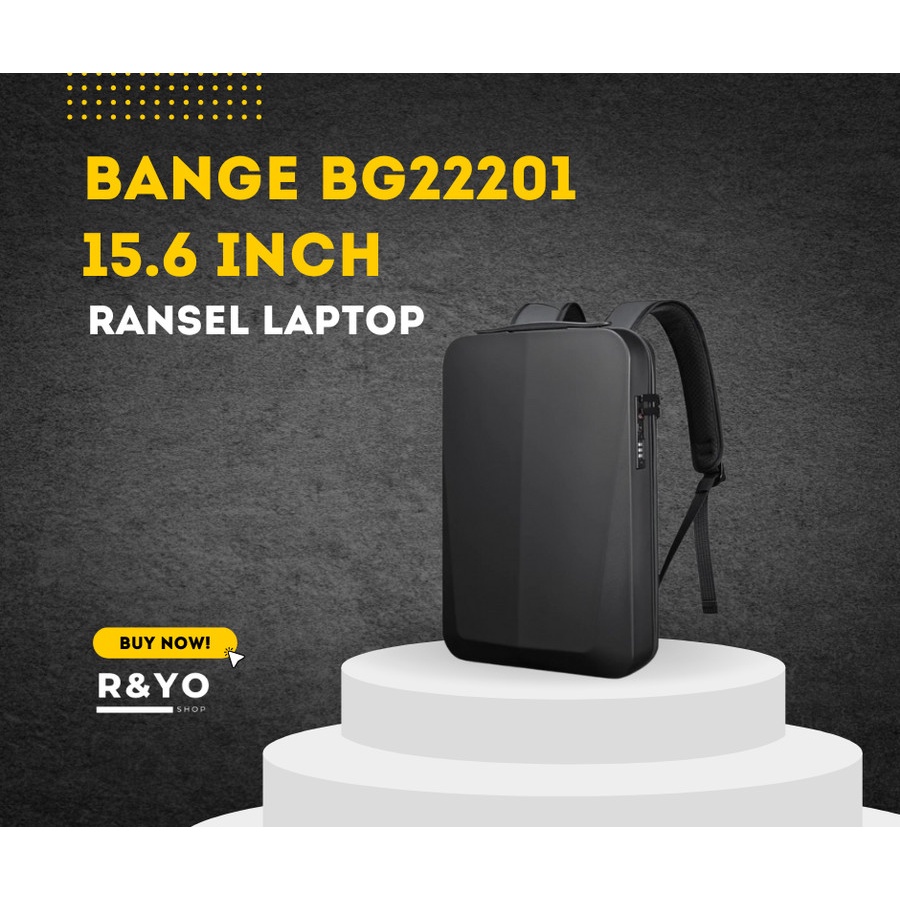 BANGE BG22201 Tas Ransel Backpack Laptop Hardcase USB TSA 15.6 Inch