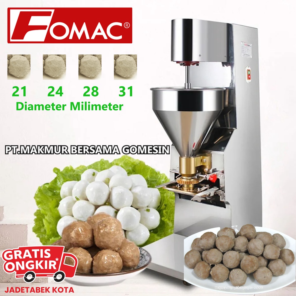 Jual Promo 1 Hari Meatball Maker Bakso Fomac Mbm R280 Mesin Cetak Baso