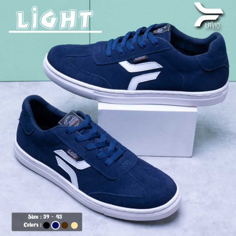 Sepatu Sneaker Pria Kulit Asli Original Lavio Light