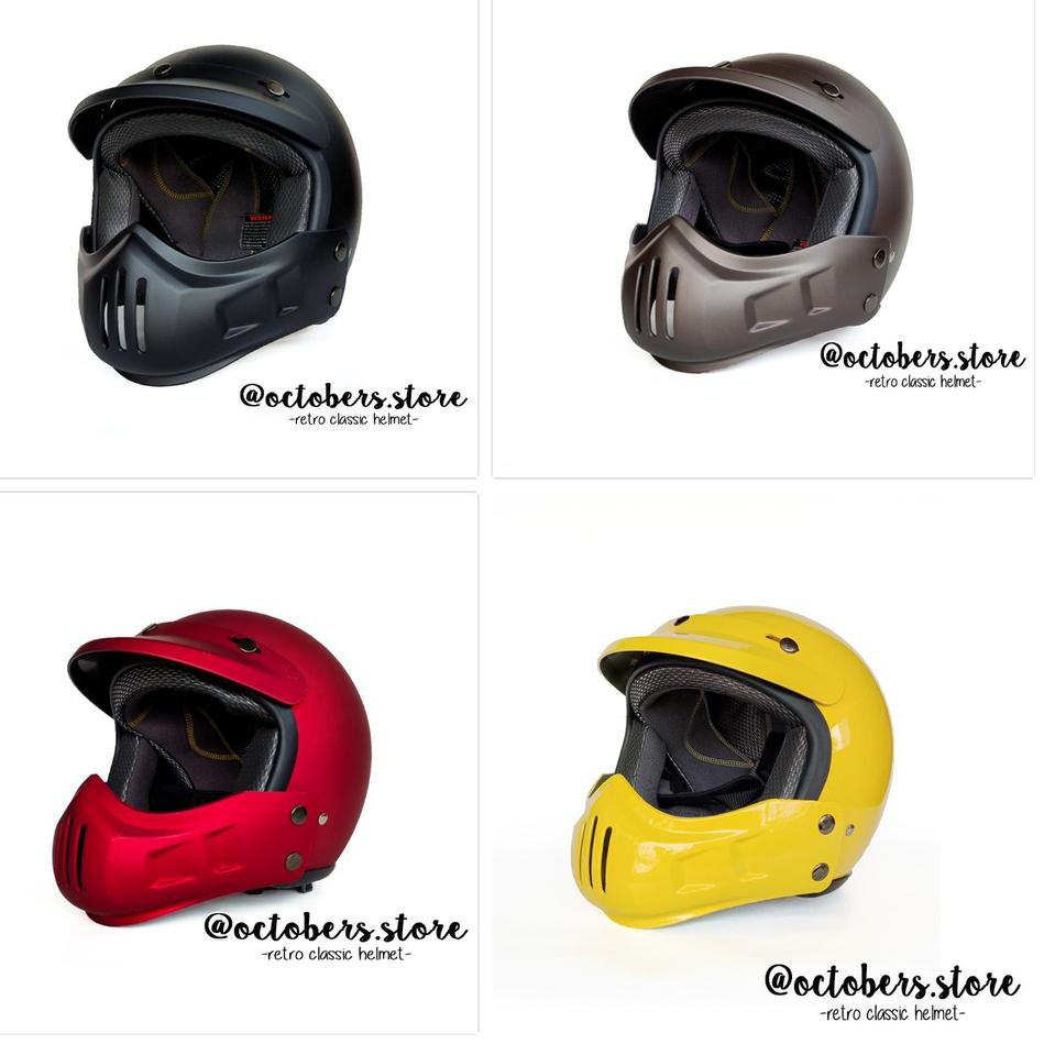 Bayar Dirumah ! HELM CAKIL MODULAR (HALF FACE / FULL FACE) - HELM RETRO - HELM BOGO