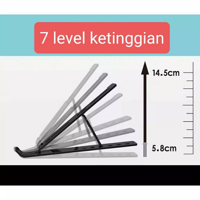 Stand laptop lipat folding stand meja laptop tablet iPad